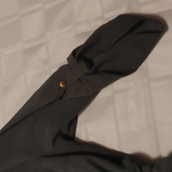 Army Green Dress with Drawstring Waist. size XL - Picture 4 of 8